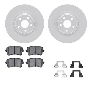 R1 Concepts WDUH1-73157 Carbon Series Brake Rotors W/ 5000 Oep Brake Pads & Hdw